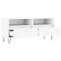 Weißer TV-Schrank aus Sperrholz, 100 x 34,5 x 44,5 cm von vidaXL, TV-Möbel - Ref: Foro24-831236, Preis: 73,63 €, Rabatt: %