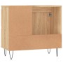 Armario de baño madera contrachapada roble Sonoma 65x33x60 cm de vidaXL, Tocadores de baño - Ref: Foro24-831607, Precio: 78,7...