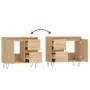 Sonoma oak plywood bathroom cabinet 65x33x60 cm by vidaXL, bathroom vanities - Ref: Foro24-831607, Price: 77,51 €, Discount: %