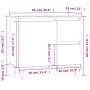 Sonoma oak plywood bathroom cabinet 65x33x60 cm by vidaXL, bathroom vanities - Ref: Foro24-831607, Price: 77,51 €, Discount: %