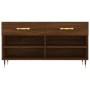 Schuhbank aus Holzwerkstoff Eiche braun 102x35x55 cm von vidaXL, Schuhregale und Schuhorganisatoren - Ref: Foro24-829723, Pre...