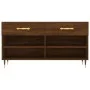 Shoe bench engineered wood oak brown 102x35x55 cm by vidaXL, Shoe racks and shoe organizers - Ref: Foro24-829723, Price: 58,0...