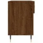 Shoe bench engineered wood oak brown 102x35x55 cm by vidaXL, Shoe racks and shoe organizers - Ref: Foro24-829723, Price: 58,0...