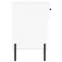 White engineered wood shoe bench 102x35x55 cm by vidaXL, Shoe racks and shoe organizers - Ref: Foro24-829748, Price: 62,47 €,...