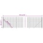 Cerca de alambre con brida gris antracita 2,2x25 m
