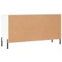 White engineered wood shoe bench 102x35x55 cm by vidaXL, Shoe racks and shoe organizers - Ref: Foro24-829748, Price: 62,47 €,...