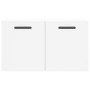 White engineered wood wall cabinet 60x36.5x35 cm by vidaXL, Lockers and storage cabinets - Ref: Foro24-830028, Price: 43,02 €...