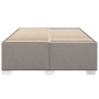 Cama sin colchón tela gris taupe 160x200 cm