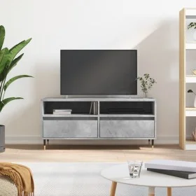TV-Schrank aus betongrauem Sperrholz, 100 x 34,5 x 44,5 cm von vidaXL, TV-Möbel - Ref: Foro24-831232, Preis: 53,88 €, Rabatt: %