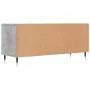 Concrete gray plywood TV cabinet 100x34.5x44.5cm by vidaXL, TV Furniture - Ref: Foro24-831232, Price: 53,88 €, Discount: %