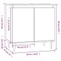 Badezimmerschrank aus Holzwerkstoff weiß 58x33x60 cm von vidaXL, Badezimmerwaschtische - Ref: Foro24-831580, Preis: 44,56 €, ...