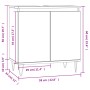 Badezimmerschrank aus Holzwerkstoff weiß 58x33x60 cm von vidaXL, Badezimmerwaschtische - Ref: Foro24-831580, Preis: 45,12 €, ...