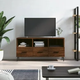TV-Schrank aus braunem Eichenholzwerkstoff, 102 x 36 x 50 cm von vidaXL, TV-Möbel - Ref: Foro24-829059, Preis: 61,86 €, Rabat...