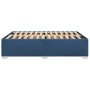 Cama sin colchón tela azul 160x200 cm