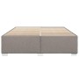 Cama sin colchón tela gris taupe 180x200 cm