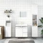 Armario de baño madera contrachapada blanco brillo 65x33x60 cm de vidaXL, Tocadores de baño - Ref: Foro24-831598, Precio: 82,...