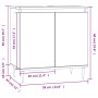 Armario de baño madera de ingeniería roble Sonoma 58x33x60 cm von vidaXL, Badezimmermöbel - Ref: Foro24-831575, Preis: 48,67 ...
