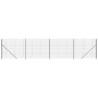 Cerca de alambre con brida gris antracita 2x10 m