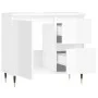 Armario de baño madera contrachapada blanco brillo 65x33x60 cm de vidaXL, Tocadores de baño - Ref: Foro24-831598, Precio: 82,...