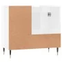 Armario de baño madera contrachapada blanco brillo 65x33x60 cm de vidaXL, Tocadores de baño - Ref: Foro24-831598, Precio: 82,...