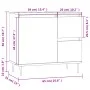 Armario de baño madera contrachapada blanco brillo 65x33x60 cm de vidaXL, Tocadores de baño - Ref: Foro24-831598, Precio: 82,...