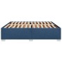 Cama sin colchón tela azul 200x200 cm