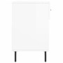 Glossy white engineered wood shoe bench 102x35x55 cm by vidaXL, Shoe racks and shoe organizers - Ref: Foro24-829758, Price: 5...