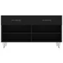 Banco zapatero madera de ingeniería negro 102x35x55 cm de vidaXL, Zapateros y organizadores de calzado - Ref: Foro24-829733, ...