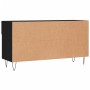 Engineered wood black shoemaker bench 102x35x55 cm by vidaXL, Shoe racks and shoe organizers - Ref: Foro24-829733, Price: 57,...