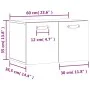Sonoma grauer Wandschrank aus Holzwerkstoff, 60 x 36,5 x 35 cm von vidaXL, Schließfächer und Lagerschränke - Ref: Foro24-8300...
