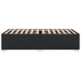 Estructura de cama sin colchón cuero sintético negro 90x190 cm