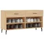 Engineered wood shoe bench in Sonoma oak, 102x35x55 cm. by vidaXL, Shoe racks and shoe organizers - Ref: Foro24-829759, Price...