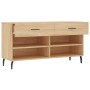 Sonoma Schuhbank aus Eichenholz 102x35x55 cm von vidaXL, Schuhregale und Schuhorganisatoren - Ref: Foro24-829759, Preis: 58,0...