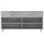 Concrete gray engineered wood shoe bench 102x35x55 cm by vidaXL, Shoe racks and shoe organizers - Ref: Foro24-829728, Price: ...