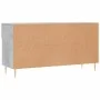 Concrete gray engineered wood shoe bench 102x35x55 cm by vidaXL, Shoe racks and shoe organizers - Ref: Foro24-829728, Price: ...