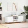 Glossy white plywood disc cabinet 121x38x48 cm by vidaXL, CD and DVD storage - Ref: Foro24-831670, Price: 81,80 €, Discount: %