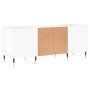 Glossy white plywood disc cabinet 121x38x48 cm by vidaXL, CD and DVD storage - Ref: Foro24-831670, Price: 81,80 €, Discount: %