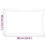 Cojines para exteriores 2 unidades 60x40 cm gris