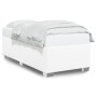 Estructura de cama sin colchón cuero sintético blanco 100x200cm