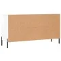 Engineered wood white gloss shoemaker bench 102x35x55 cm by vidaXL, Shoe racks and shoe organizers - Ref: Foro24-829750, Pric...