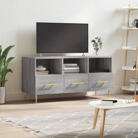 Sonoma grauer TV-Schrank aus Holzwerkstoff, 102 x 36 x 50 cm von vidaXL, TV-Möbel - Ref: Foro24-829026, Preis: 59,14 €, Rabat...