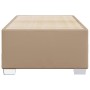 Estructura cama sin colchón cuero sintético capuchino 100x200cm