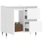 Armario de baño madera contrachapada blanco 65x33x60 cm de vidaXL, Tocadores de baño - Ref: Foro24-831596, Precio: 69,64 €, D...