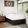 Estructura de cama sin colchón cuero sintético negro 120x190 cm