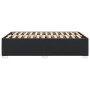 Estructura de cama sin colchón cuero sintético negro 120x190 cm