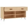 Schuhbank aus Holzwerkstoff Sonoma-Eiche 102x35x55 cm von vidaXL, Schuhregale und Schuhorganisatoren - Ref: Foro24-829711, Pr...