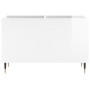 Glänzend weißer Sperrholz-Scheibenschrank 74,5 x 38 x 48 cm von vidaXL, CD- und DVD-Speicher - Ref: Foro24-831718, Preis: 38,...