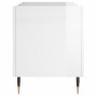 Glossy white plywood disc cabinet 74.5x38x48 cm by vidaXL, CD and DVD storage - Ref: Foro24-831718, Price: 38,27 €, Discount: %
