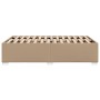 Estructura cama sin colchón cuero sintético capuchino 120x190cm