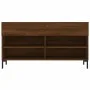 Banco zapatero madera de ingeniería marrón roble 102x35x55 cm de vidaXL, Zapateros y organizadores de calzado - Ref: Foro24-8...